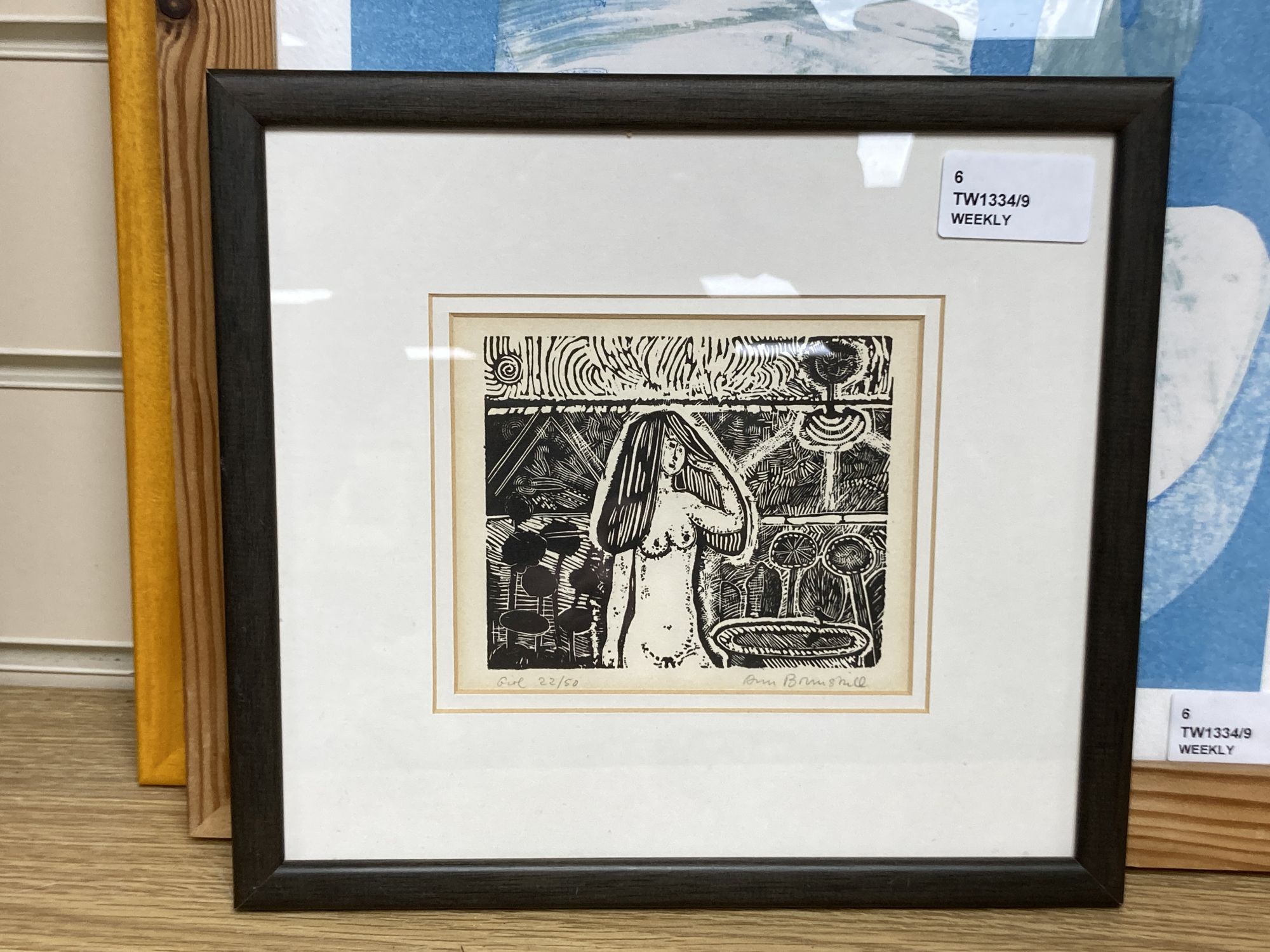Ann Brunskill RA (1923-2018), a collection of woodblock prints and coloured lithographs, largest 38 x 20cm